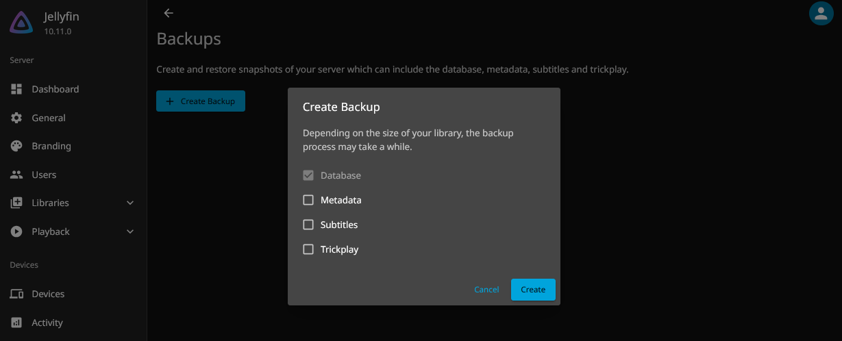 Backups